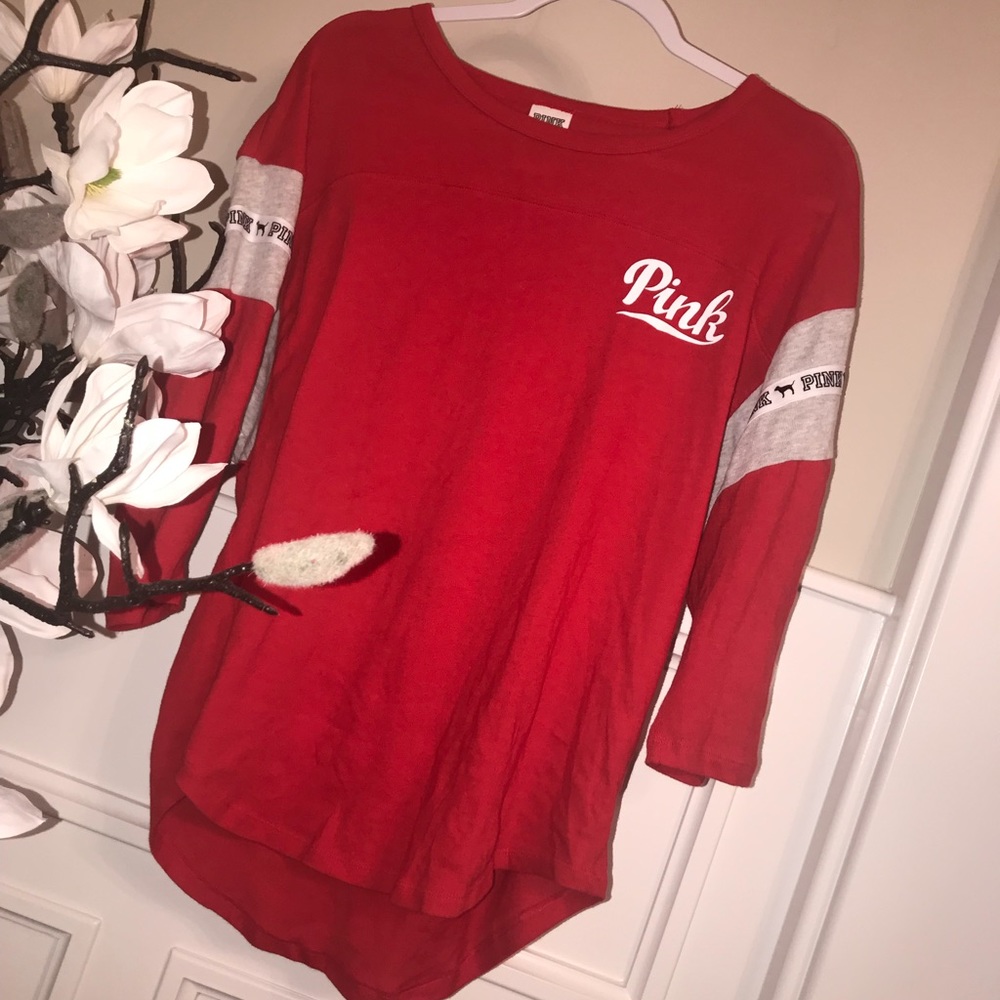 PINK/VS cropped sleeve shirt❤️